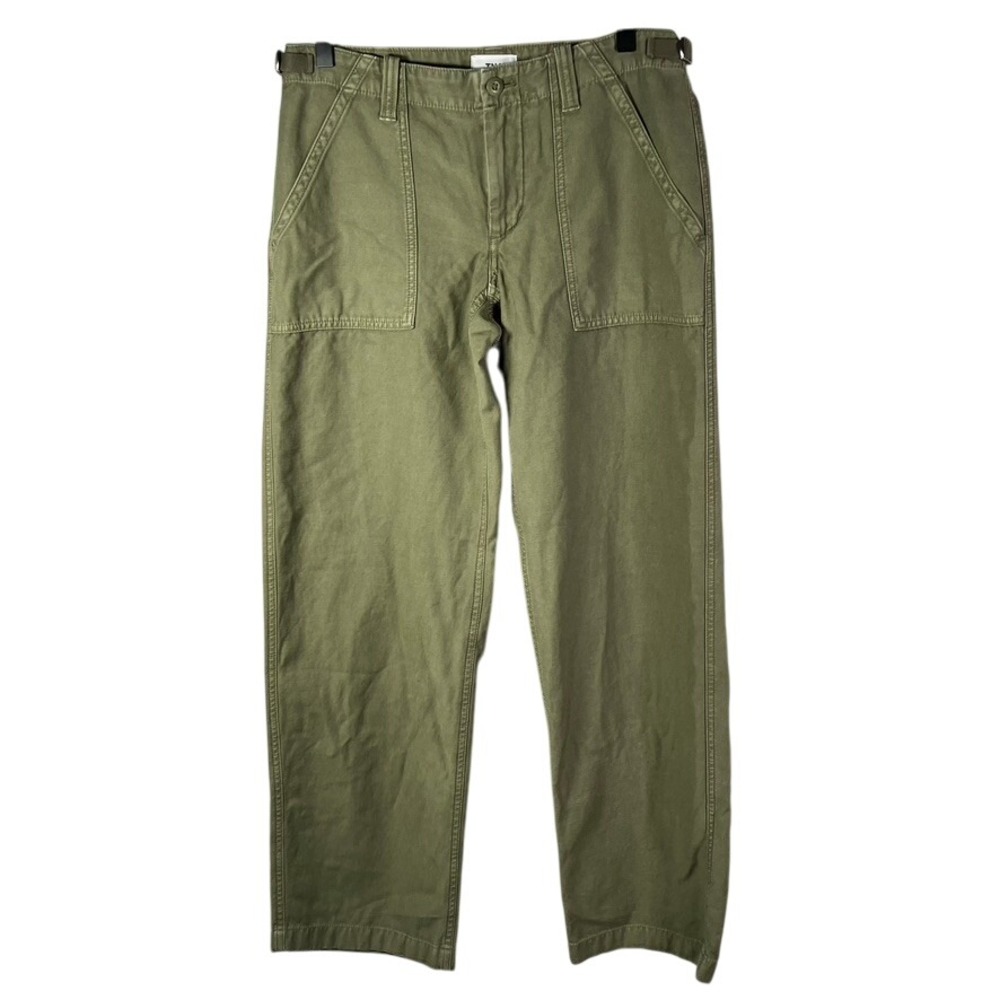 TNA Aritzia Olive Green Utility‎ Pants Women's Size 4 Casual Straight Leg